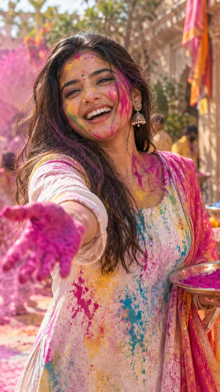 Holi celebration status in full HD